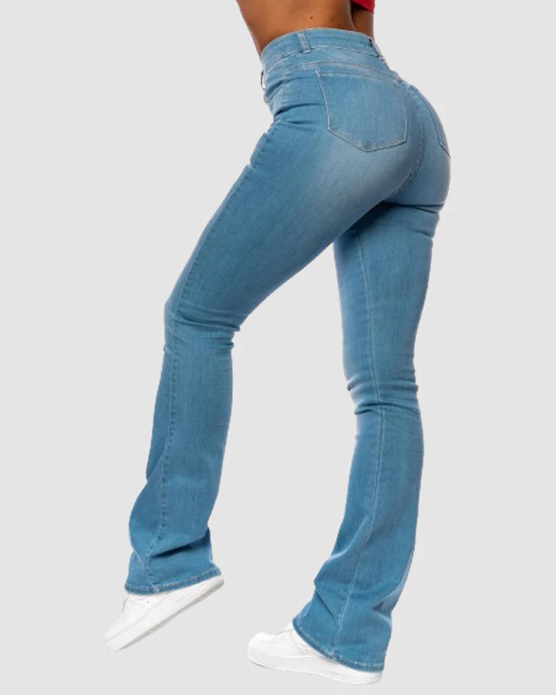 High Waisted Flare Jeans for Women – Comfortable Stretch Bootcut Denim for Everyday Wear-6