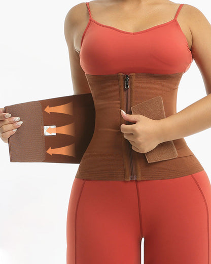 Variant image for Double Compression Zipper Waist Trainer Corset Girdle for Women - Tummy Slimming Plus Size Available, Hourglass Figure-19
