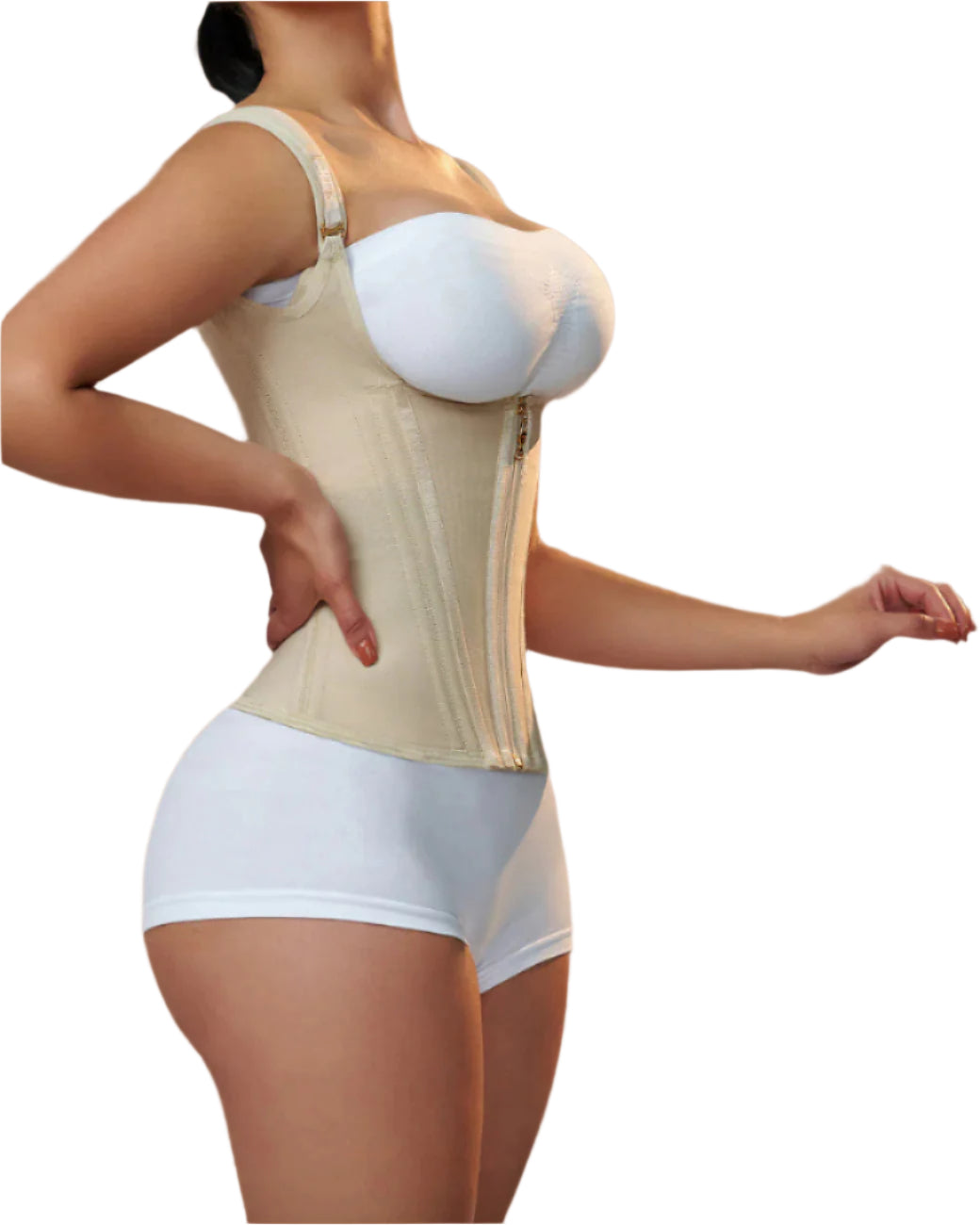 Women's Waist Trainer Black Size M Nylon Spandex - Best Waist Trainer for Women-5
